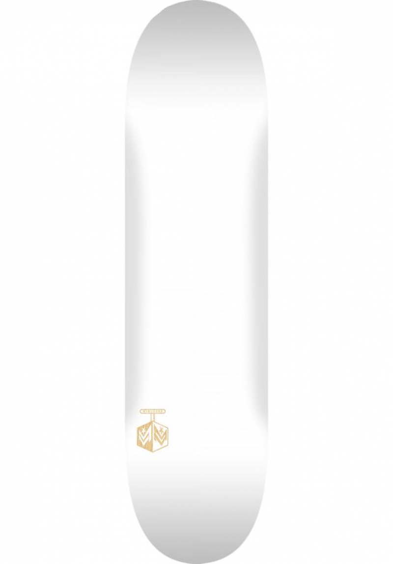 Mini-Logo 8,5 Chevron Detonator Solid White Skateboard Deck